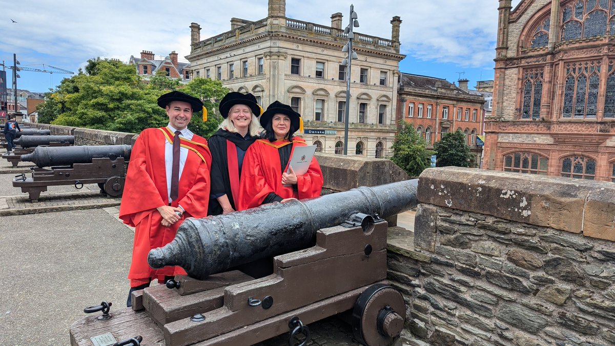A wonderful day at the <a href="/UlsterUni/">Ulster University</a>  graduations. Congratulations Dr <a href="/valderramaadri/">Adriana Valderrama L</a> on your thesis on reassessing authority and contested curatorial practice in Colombia and NI. Very proud Supervisors. <a href="/MuseumStudiesUU/">Heritage&MuseumStudies@Ulster</a> <a href="/UlsterUniPhD/">Doctoral College</a>