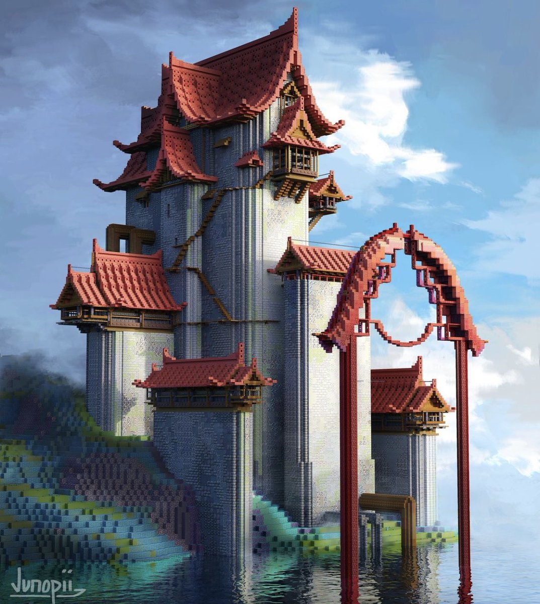 Windswept castle by the <a href="/Junopii_/">Junopii</a> 

Built on the Bakery server
Play.bakery.builders

#Minecraft #MinecraftBuilding #Minecraft軍事部