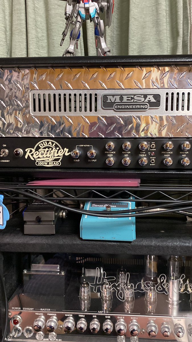 eromacine's tweet image. 今クソ高くなってますなぁ。

2ヶ月くらい前に某ハードオフにてほぼ新品を10万円で買えた。
欲しいと思ったら直ぐ買わないといかん。

#mesaboogie 
#dualrectifier