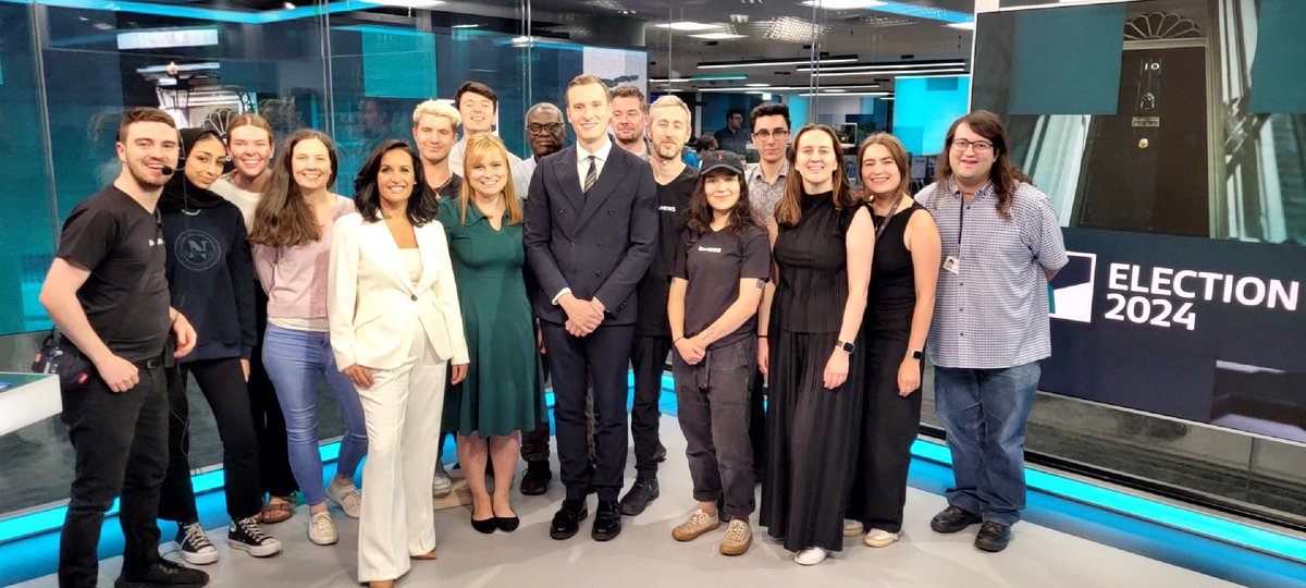 It was a huge privilege to work on <a href="/itvnews/">ITV News</a> Election Night coverage in the newsroom studio 🗳️ just about recovered from a very busy overnight shift now!