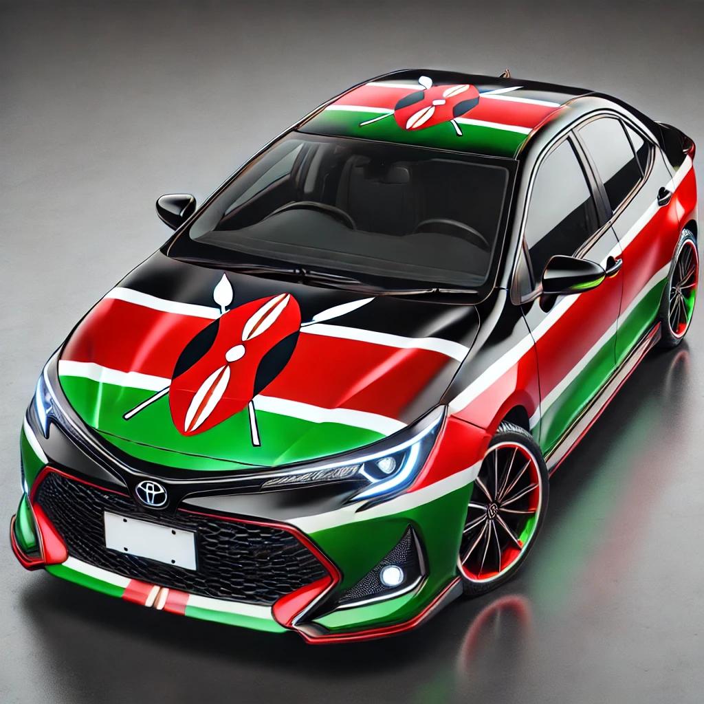 ernest_nyakundi's tweet photo. Since yellow has already been reserved for school vans, and blue for subaru legacy boys, I suggest we brand govt vehicles with the Kenyan flag.

This way they are easily identifiable and if we see them being used for non-govt activities, we can occupy them peacefully. https://t.co/ZWWRG3AIRY
