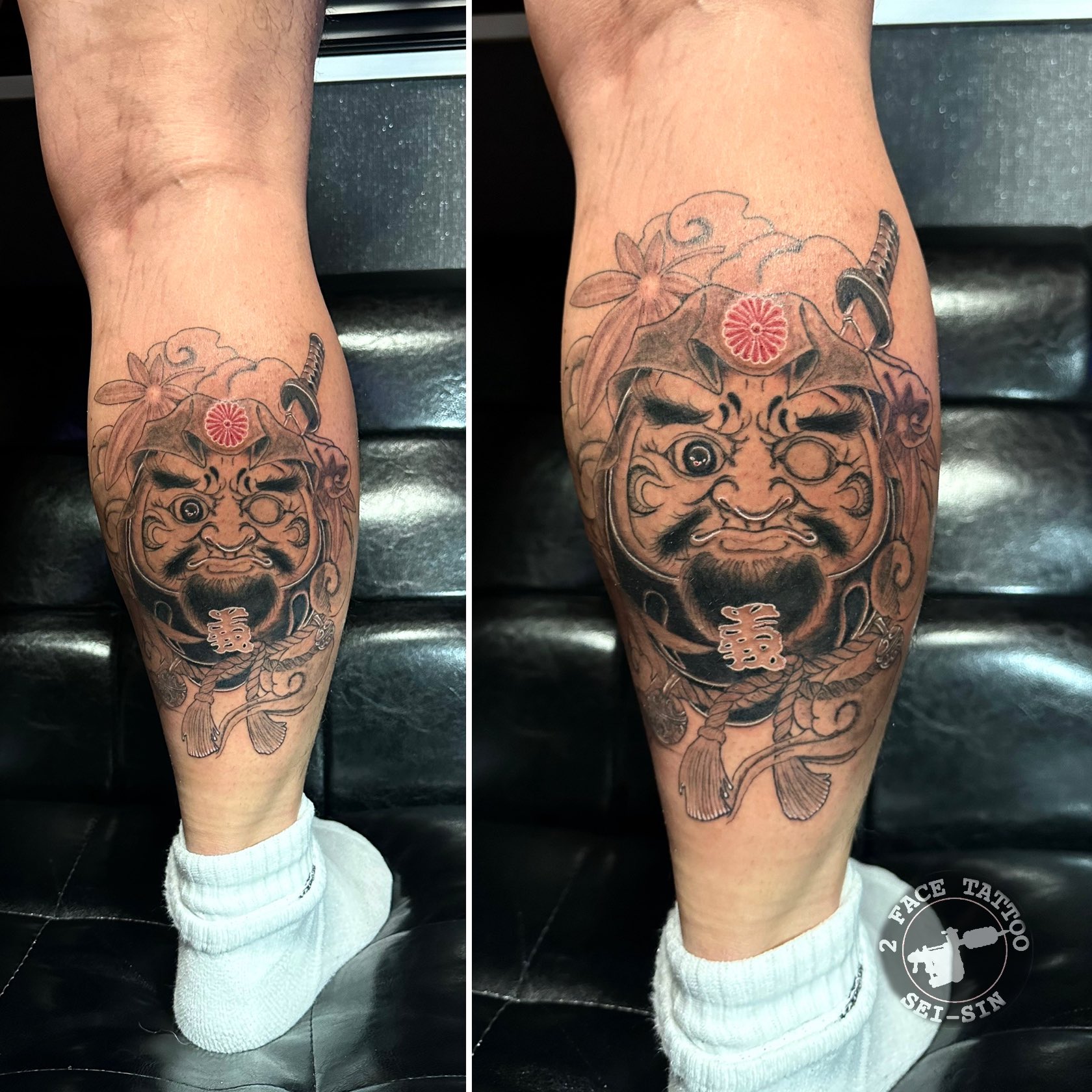 tattooページ Beetlejuice thigh tattoo by Amber Strange