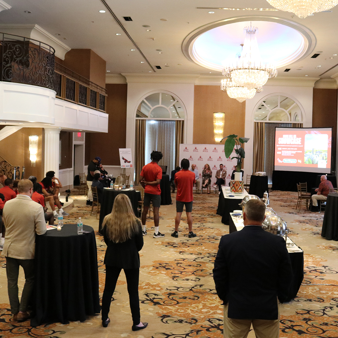 SJUHawks's tweet photo. Saint Joseph's Athletics hosted its inaugural "Hawk Hill NIL Showcase" earlier this past June.
 #THWND https://t.co/0b12OOvTWY