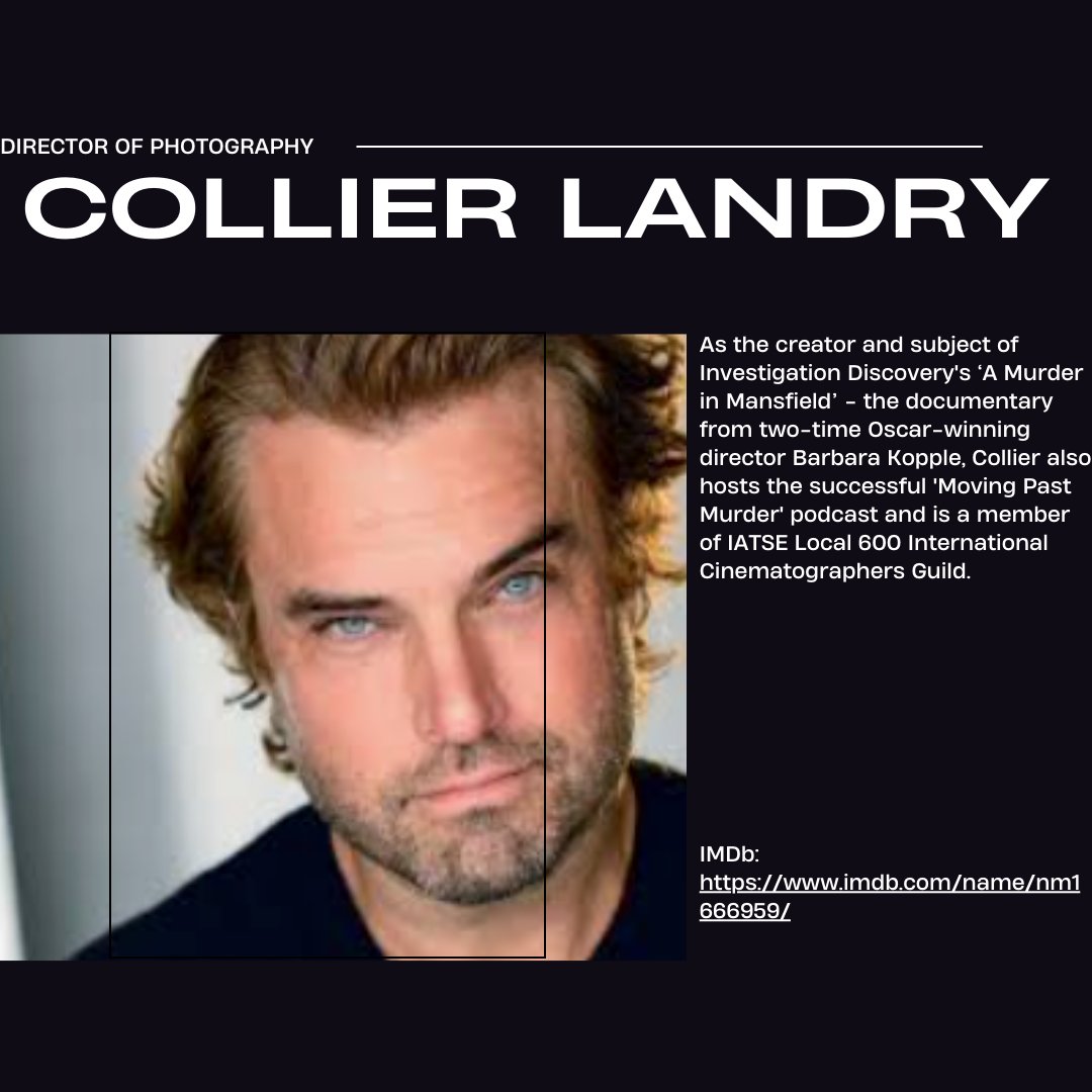 Resredemption's tweet image. Meet our Director of Photography, Collier Landry, the creator/subject of #InvestigationDiscovery doc #AMurderInMansfield

Collier's work has been featured in @Variety @nytimes @esquire @USATODAY @DailyMail  @TEDx  

Listen to his #podcast on @Apple and @Spotify !

#TrueCrime