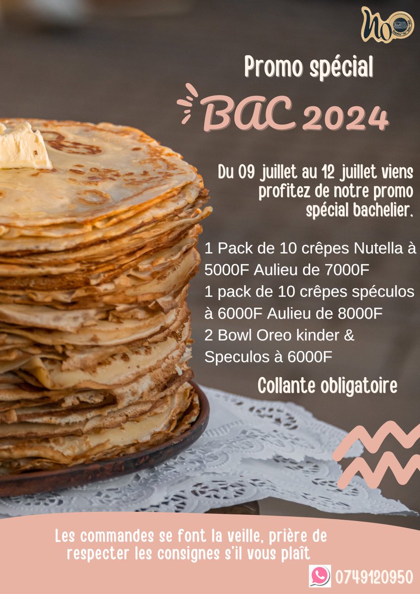 AvecNoo's tweet image. Felicitation à tous les nouveaux bachelier de la team 🎉🎉
À cette occasion nous avons lancer une promo de 4 jours !!! 
Du Mardi 09 juillet au vendredi 12 juillet, des prix cassés 🎉🎉😍😍
On partage svp 🙏🏾🙏🏾