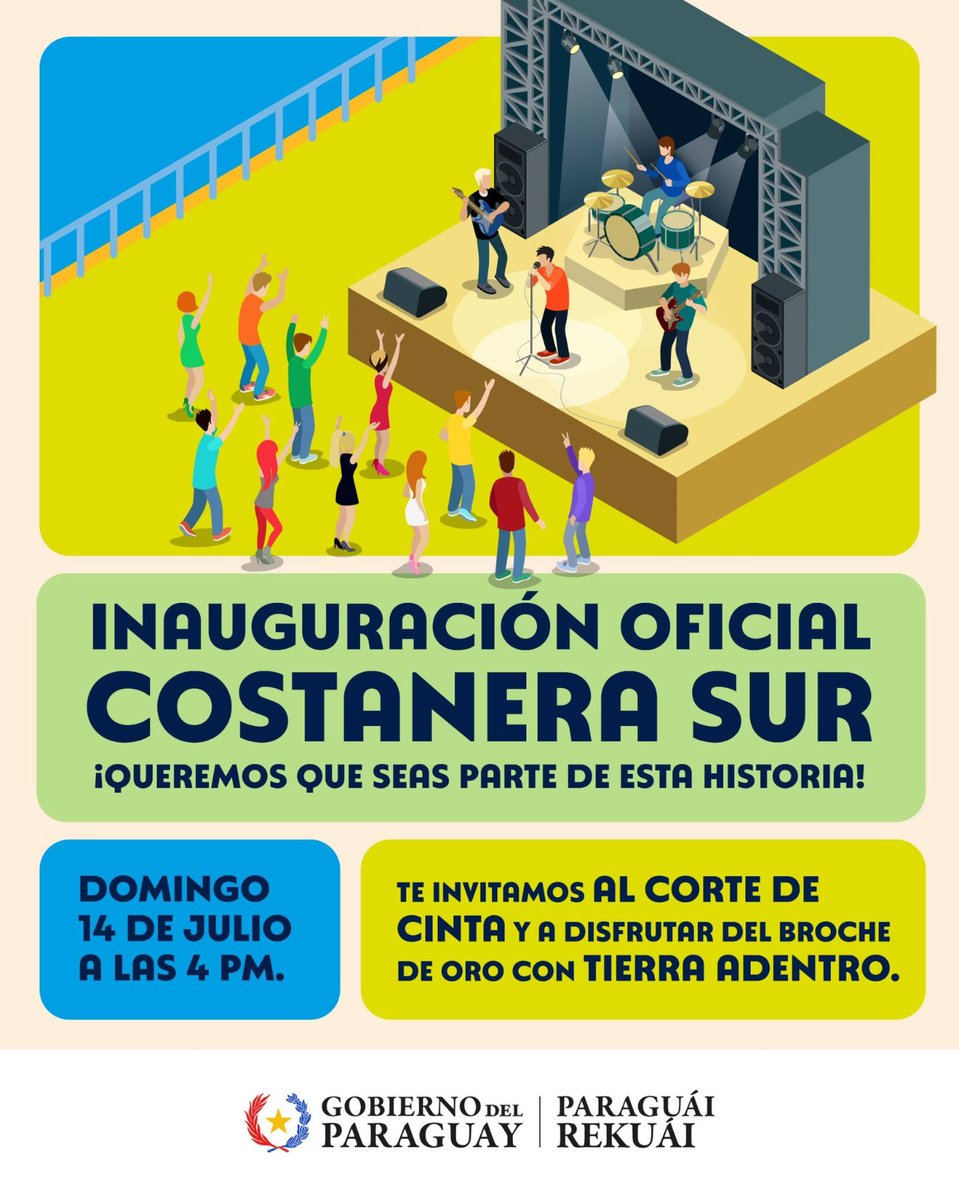 🚨El próximo 🗓️domingo 14 de Julio inaugurarán la Costanera Sur. 

🚴🏻Con bicicleteadas y conciertos🎶
