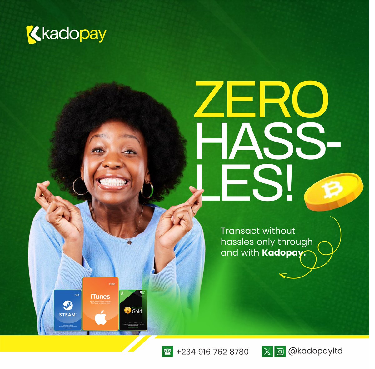 kadopayltd's tweet photo. New week, zero hassles!
Transact without hassles only through and with Kadopay.

#Kadopay #KadopayReliableTrading #swiftpayment #noripzone 
#newweek https://t.co/kMeaOgrSuB