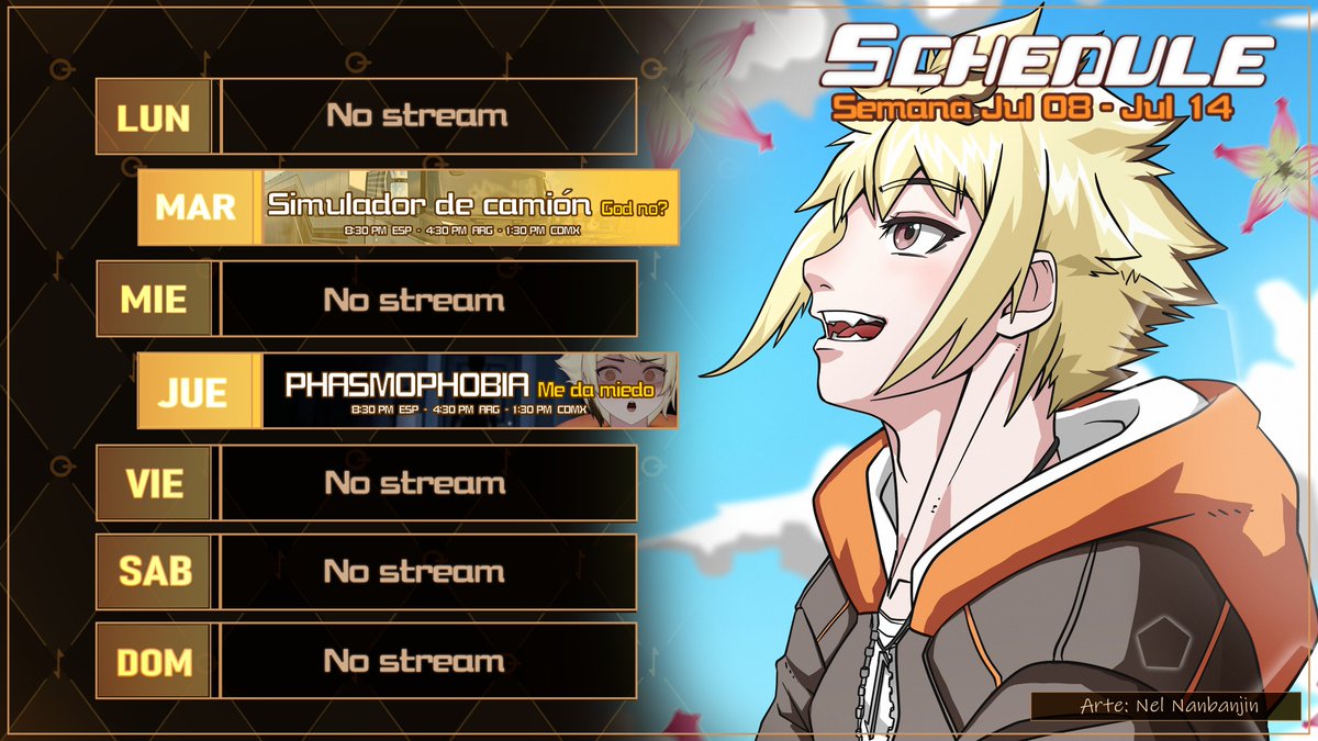 Light_Key_'s tweet photo. 🔑HORARIOS DE STREAM🔑
✨Semana Julio 08 - Julio 14✨
Directos en: https://t.co/OzBpceuwrL
Mis redes: https://t.co/4g8M8LeLTy
✰General: #LightKey
✰Arte: #LightKiArt
✰Memes: #MomazosLight
✰Clips: #LightKiClips
✰Oshi Mark: ✨🔑
¡Será un placer tenerles por ahí! 🧡 https://t.co/4zchHSwSdb