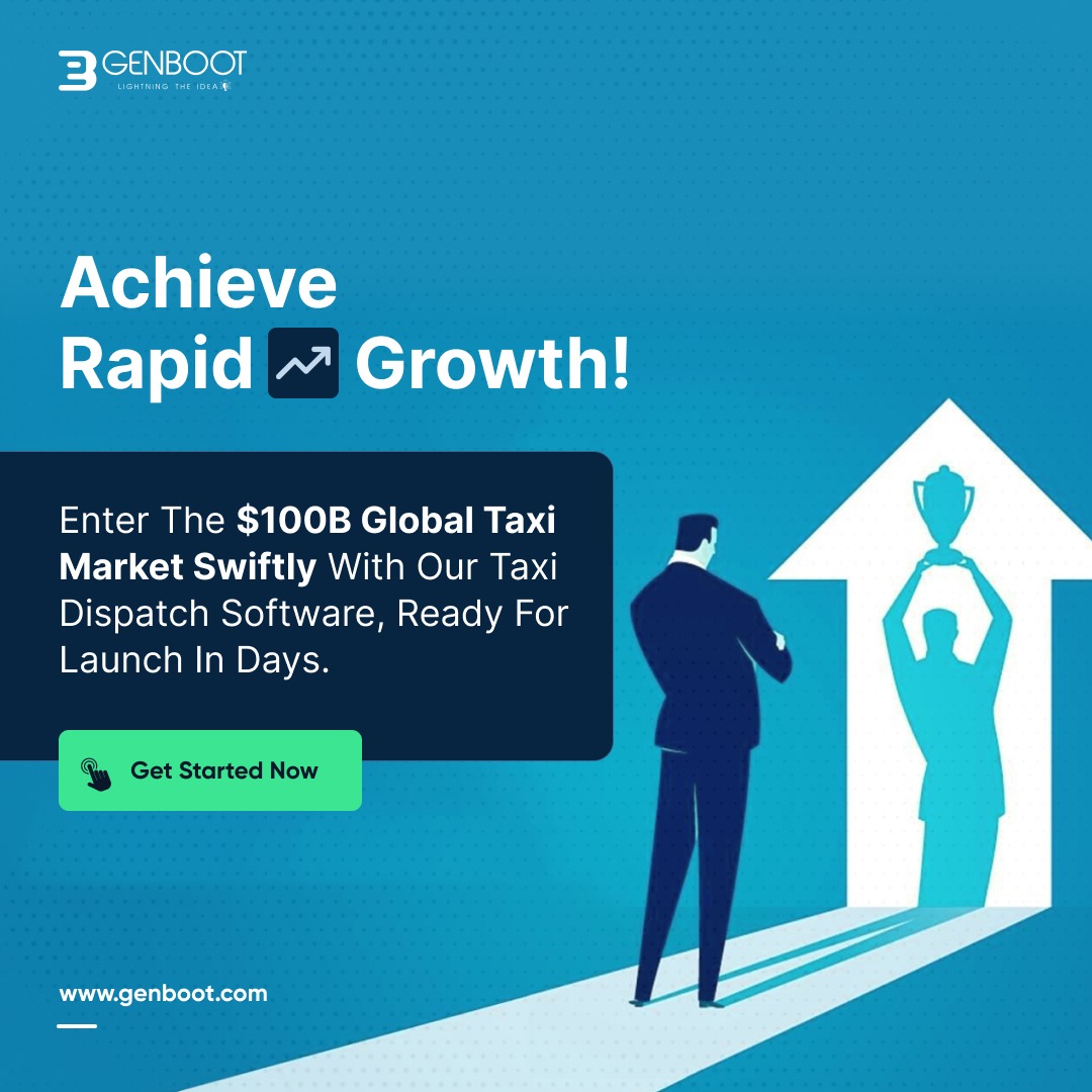 Genboot_co's tweet image. Revolutionize Your Taxi Business Today! 🚖 Launch in Days with Our Cutting-Edge Taxi Dispatch Software and Tap into the $100B Global Market. 🌍 Ready, Set, Grow!
Visit Website: genboot.com

#Genboot #TaxiBusiness #TaxiDispatchSoftware #Taxiapp #business