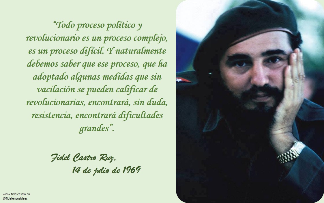 🎙️#FidelCastro: “Todo proceso político y revolucionario es un proceso complejo, es un proceso difícil. Y naturalmente debemos saber que ese proceso, que ha adoptado algunas medidas que sin vacilación se pueden calificar de revolucionarias”.
👉bit.ly/2Nbo8wI
#Cuba
