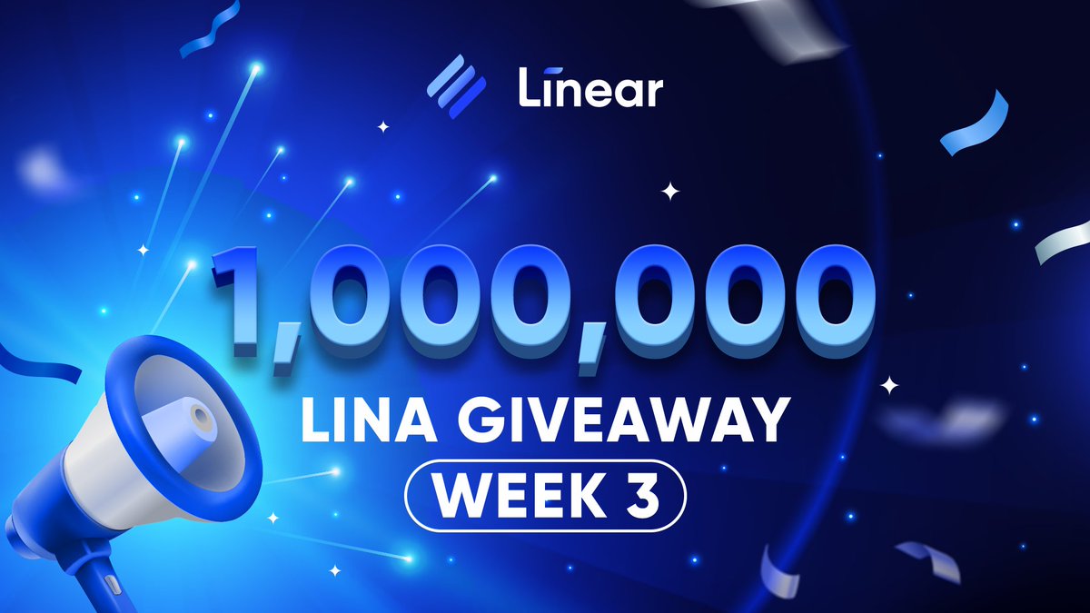 LinearFinance's tweet photo. 🚀 Week 3 of the 1,000,000 $LINA Giveaway starts NOW! 🎉

10 lucky winners will be selected at random if they meet the following criteria:

1️⃣ Stake on https://t.co/0LaIlSbYsT
2️⃣ Like and RT this tweet
3️⃣ Reply to the comments with a screenshot of your staking and tag 3 friends

The competition will be open until Friday at 1300 UTC.

🤑 Good luck, #Linear Community!

#DeFi #BNBChain #BNB