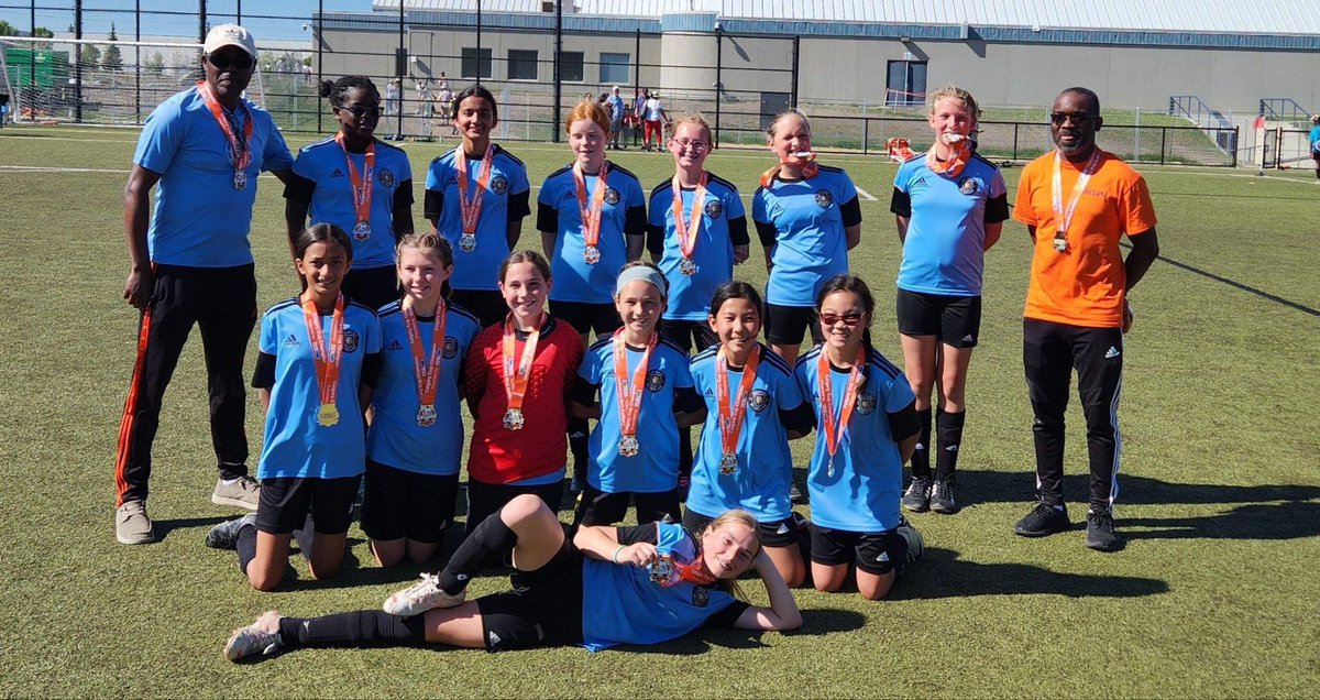 abeZharar's tweet photo. Great weekend at Calgary Cup tournament! Well deserved win for these amazing young girls! I am so proud of you girls! 2023-2024 Calgary Cup U12 T2 gold medal winners- Calgary Blizzard Alliance 12G. @BlizzardSoccer_ #TheOrangeWay https://t.co/UdSxa7BrpX