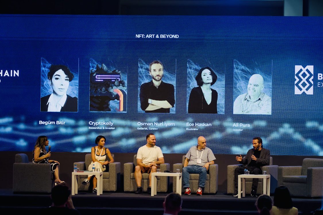 terminaldao's tweet image. NFTs: Art & Beyond at the #TerminalTalks at the Istanbul Expo Center was exceptional. 🌟We delved into the impact of blockchain on #climate, identified shortcomings in the #NFT ecosystem, and gained valuable insights from artists, investors, and art galleries. #ImpactTogether