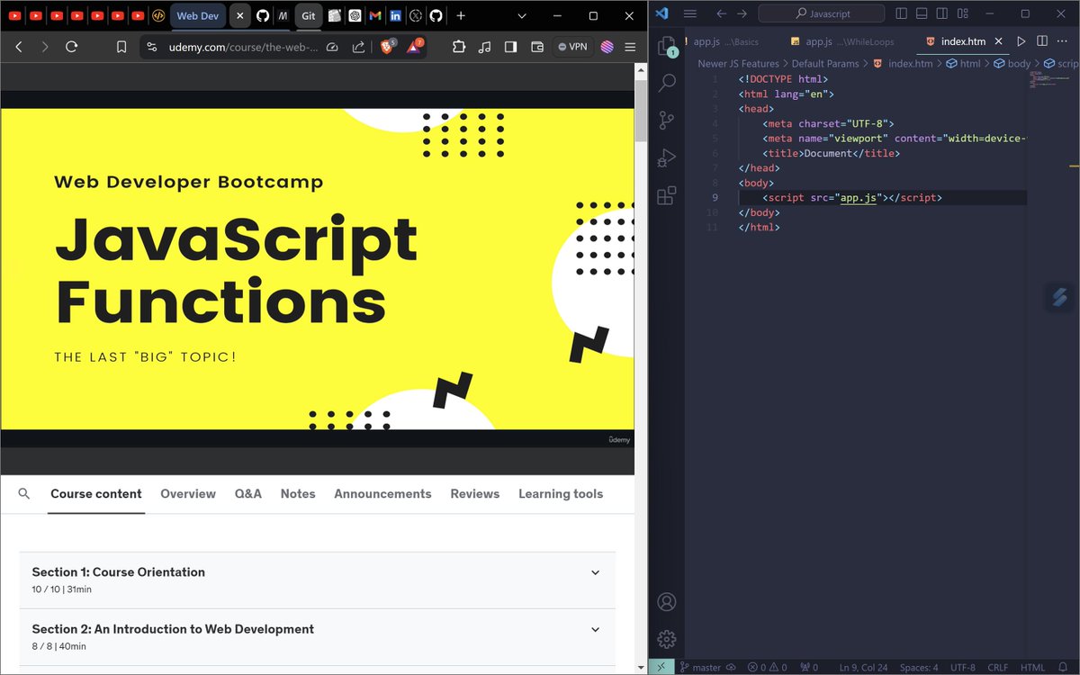 adxtye's tweet photo. 🌟 Web Dev Update! 🌟

Learning JavaScript functions! Covered creating functions, arguments, multiple arguments, and the return keyword. Excited about the modularity this brings to my code! 🚀💻

#WebDevelopment #JavaScript #Coding #LearningJourney #LearninPublic https://t.co/eyY1qhyiUe