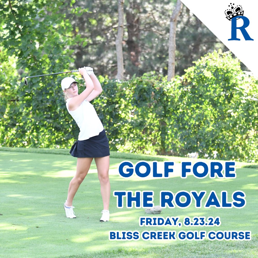 Golf FORE the Royals! 

Friday, 8.23.24 at Bliss Creek Golf Course 

Register by clicking on the link below: 

aesbid.com/ELP/RHSGOLF24

The  Rosary High School Sports Boosters Golf Outing is worth the DRIVE! 

We are just PUTTING that out there!

#weRrosary #weRroyals