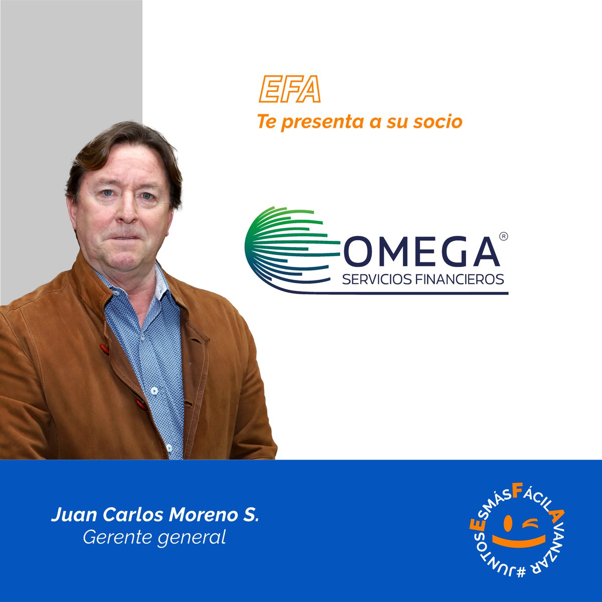 AsocEFA's tweet photo. Esta semana, EFA te invita a conocer a su socio Omega, empresa de servicios financieros que trabaja a diario con pymes en Chile. 😉
Junto a nuestros socios, trabajamos por un ecosistema financiero confiable, transparente y seguro.
#efa #juntosesmasfacilavanzar #Omega https://t.co/9icp9COl9w