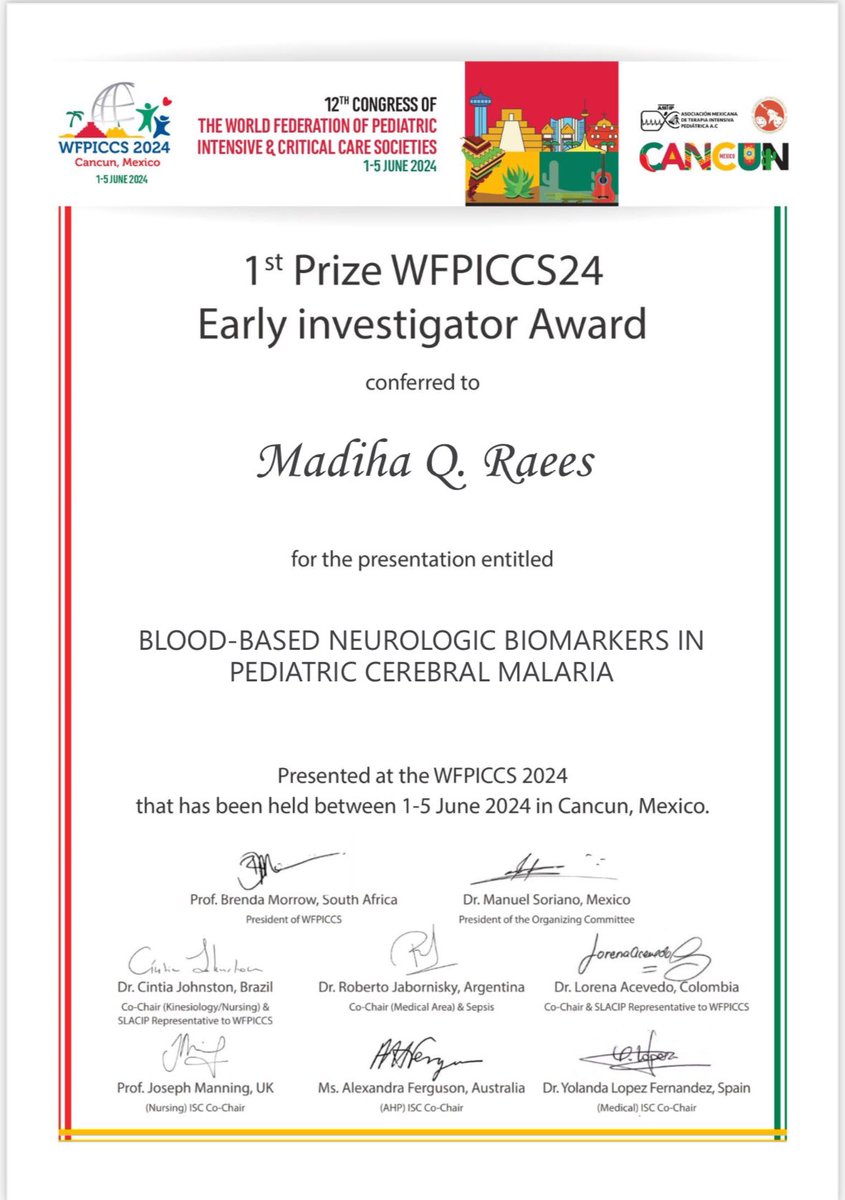 Madiha Raees (@madiharaeesmd) on Twitter photo Lesson learned to not skip award ceremonies😅 so grateful and totally humbled to have been given this great honor at #WFPICCS24 #PedsICU - all praise due to an all-star team <a href="/ericka_fink/">Ericka Fink, MD, MS 🌸</a> <a href="/ttmalawi/">Terrie Taylor</a> <a href="/LorennaLMVidal/">Lorenna Vidal</a> <a href="/DougPostels/">Doug Postels</a> <a href="/karenchetcuti/">Karen Chetcuti</a> <a href="/azavez/">Alexis Zavez</a> <a href="/antaramondl/">Antara Mondal</a> <a href="/WFPICCS/">WFPICCS</a> Lesson learned to not skip award ceremonies😅 so grateful and totally humbled to have been given this great honor at #WFPICCS24 #PedsICU - all praise due to an all-star team <a href="/ericka_fink/">Ericka Fink, MD, MS 🌸</a> <a href="/ttmalawi/">Terrie Taylor</a> <a href="/LorennaLMVidal/">Lorenna Vidal</a> <a href="/DougPostels/">Doug Postels</a> <a href="/karenchetcuti/">Karen Chetcuti</a> <a href="/azavez/">Alexis Zavez</a> <a href="/antaramondl/">Antara Mondal</a> <a href="/WFPICCS/">WFPICCS</a>