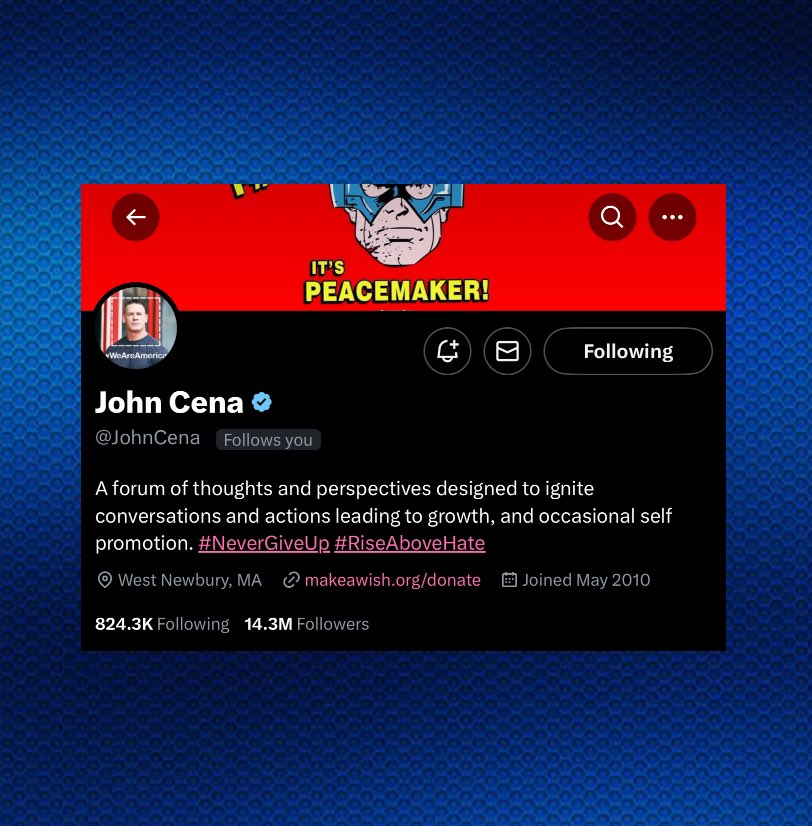 WrestleOps's tweet image. John Cena explains why he follows (currently) over 800,000 people on Twitter:

“The reason I want to follow everyone is because I want to hear from everyone. You get everyone’s opinion, and through that you can develop your own opinions. I’ve got to be honest, there’s a lot of…