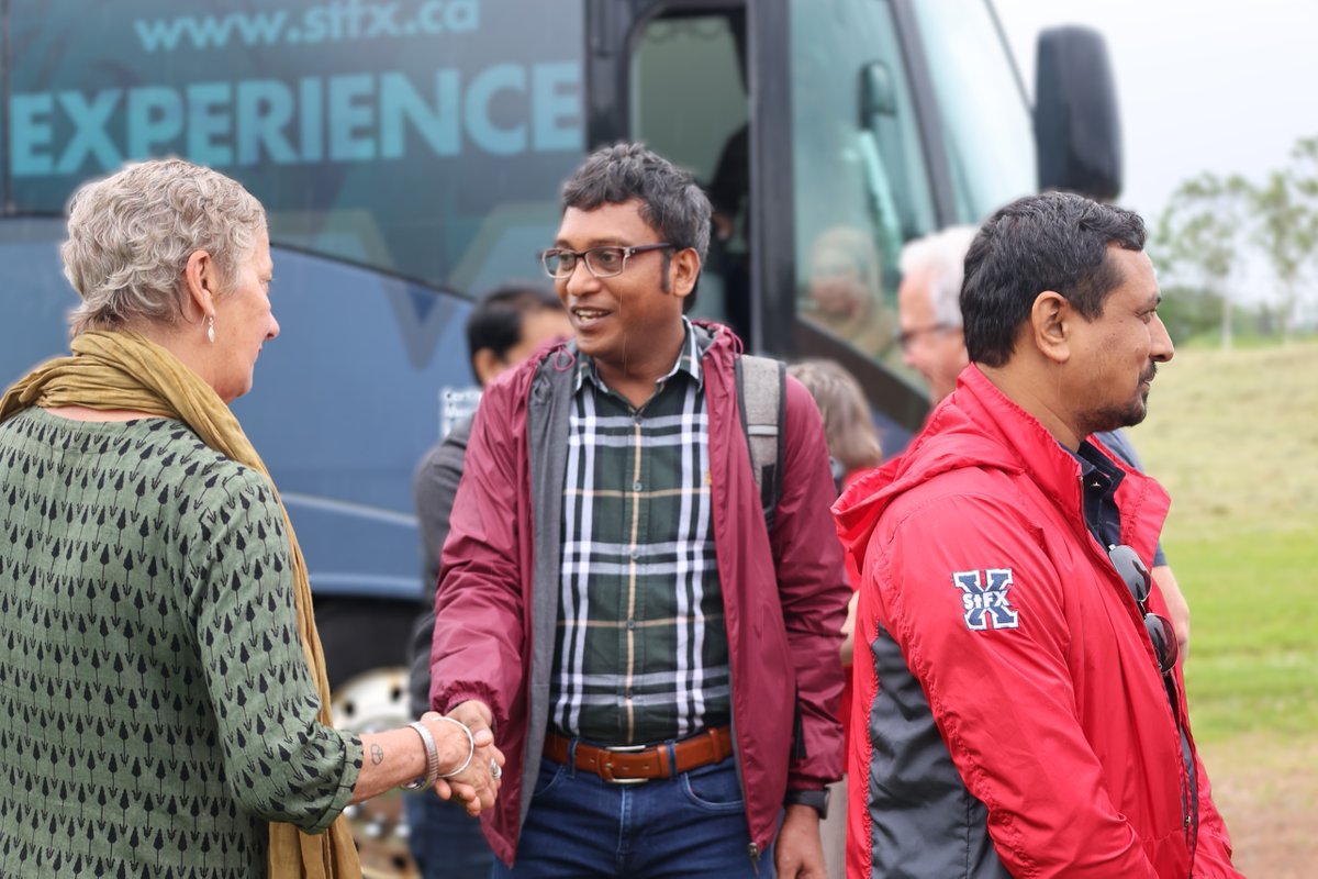 CoadyStFX's tweet image. Thank you to the Coady family for hosting us (🌧️ rain or shine) as more than 45 participants descended on the historic Coady Family Homestead in Margaree, Cape Breton on Saturday. We were welcomed with hugs, breakfast, stories, and even some dancing!