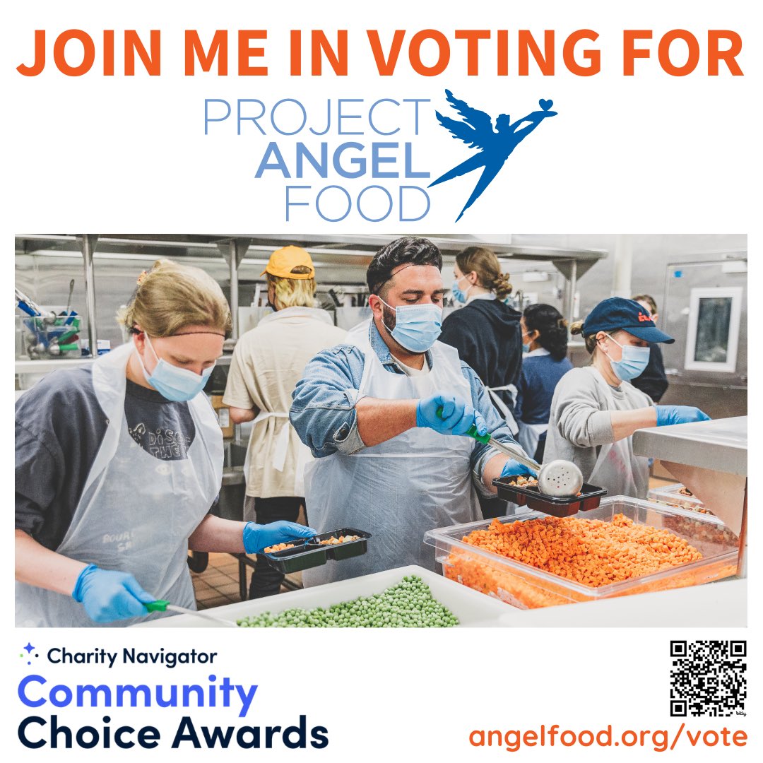 This is big. <a href="/ProjAngelFood/">ProjAngelFood</a> is a 2024 Charity Navigator Community Award nominee! An honor earned by <a href="/CharityNav/">Charity Navigator</a> Four-Star charities with 💯 perfect scores in all categories (transparency, impact, culture, leadership, etc.). PLEASE VOTE. angelfood.org/vote
