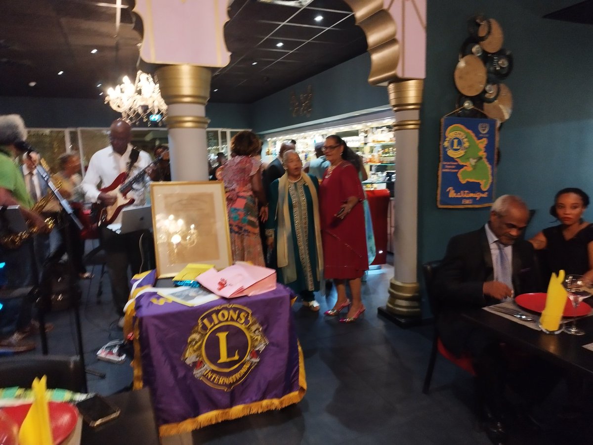 Je remercie mon Club, le Lions Club de Fort de France Doyen des Antilles et Guyane françaises et sa présidente (2023-2024) pour cette marque de reconnaissance en lien avec mon engagement au service de l'humanité notamment dans le cadre des activités du club pour la période.