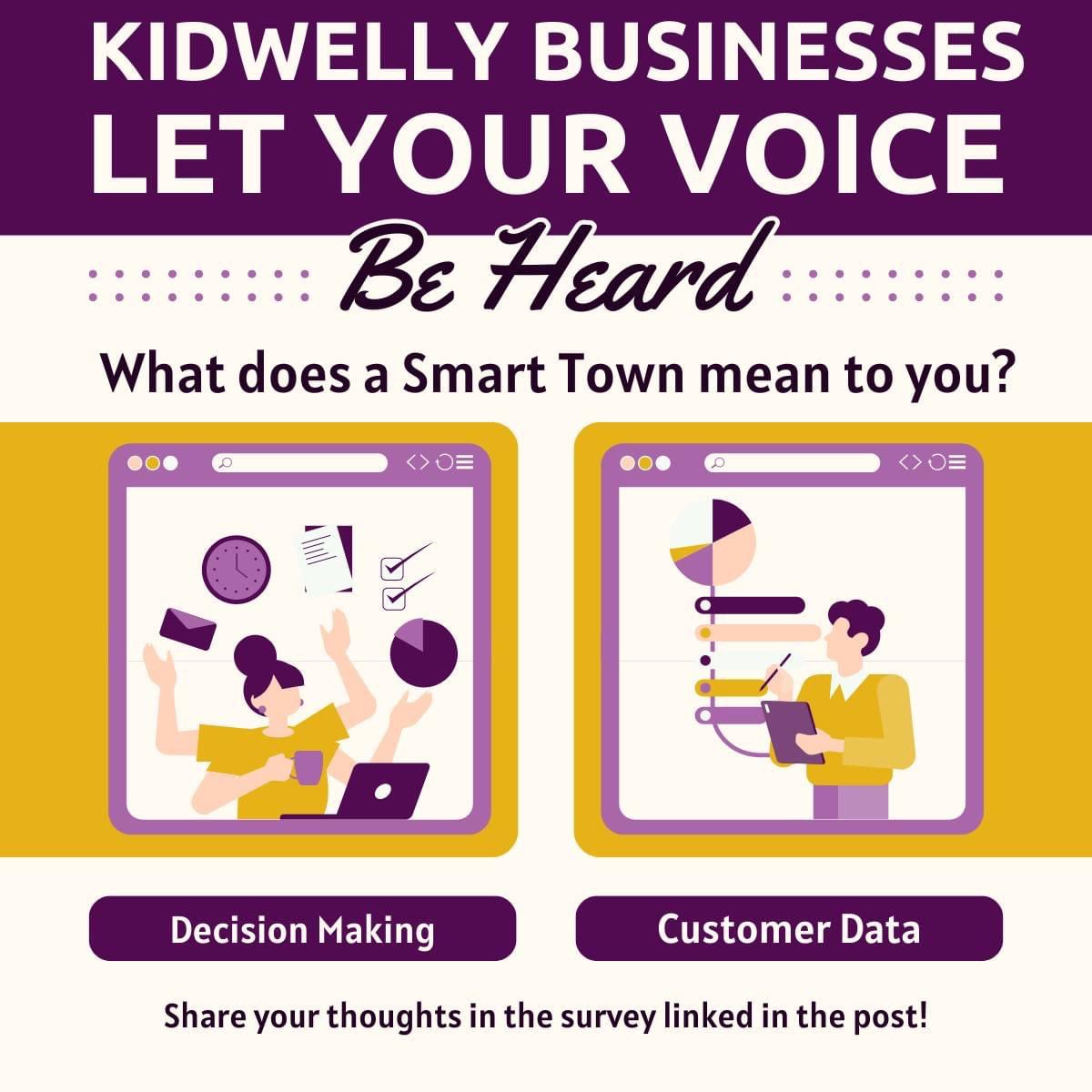 Do you run a business in Kidwelly?

The survey takes 5-10 minutes and will help us get a much better understanding of how "Smart Towns" data can help businesses thrive in Kidwelly.

The link is here - forms.office.com/e/T3iQpFWmxg