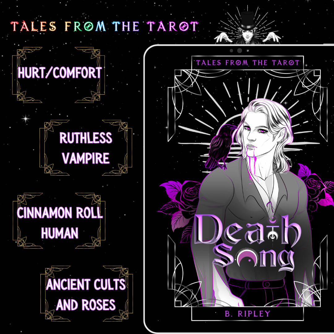 Tales from the Tarot
The Cover Reveals Continue!
Next Up: 13 - Death
Book Title: Death Song
Author: B. Ripley

Pre-Order Link:
amazon.com/Death-Song-B-R…