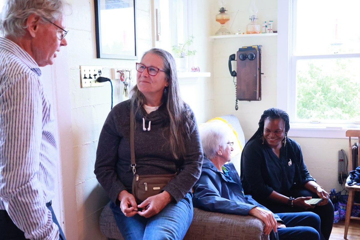 CoadyStFX's tweet image. Thank you to the Coady family for hosting us (🌧️ rain or shine) as more than 45 participants descended on the historic Coady Family Homestead in Margaree, Cape Breton on Saturday. We were welcomed with hugs, breakfast, stories, and even some dancing!