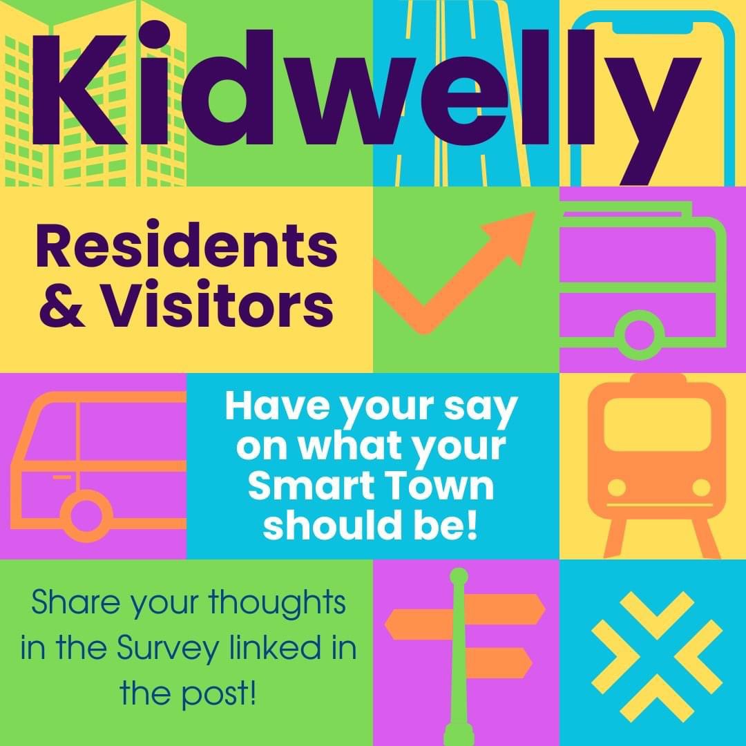 We have been supporting Kidwelly in Carmarthenshire County Council area to support their developing Smart Town ambitions.  

If you are a resident or visitor to Kidwelly, we would appreciate you could answer 10 questions in the following questionnaire forms.office.com/e/DGw6P4yrMY