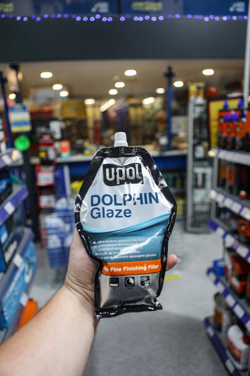 UPOL Dolphin Glaze is the perfect finishing filler designed to eliminate pinholes &amp; surface imperfections before painting. An ultra-smooth finish with minimal sanding.  bit.ly/3LeCuMD

☎️ Blanch 01 897 9777⁣⁣
☎️ Rathgar 01 490 9550⁣⁣
☎️ Greenhills 01 409 0880⁣⁣