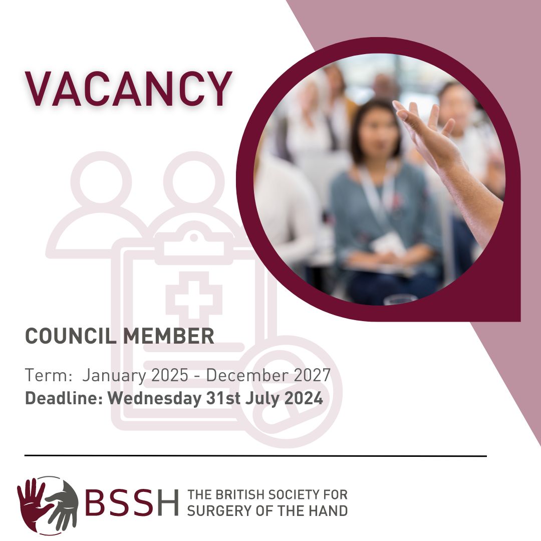 Reminder about the deadline approaching 

We’re looking for BSSH Fellows (previously called Full Members) to stand for election to join Council from January 2025 - December 2027.
buff.ly/3ntjH87