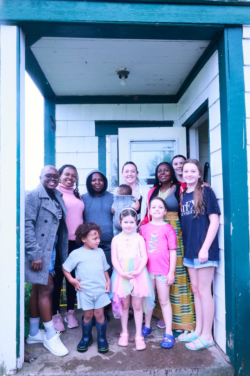 CoadyStFX's tweet image. Thank you to the Coady family for hosting us (🌧️ rain or shine) as more than 45 participants descended on the historic Coady Family Homestead in Margaree, Cape Breton on Saturday. We were welcomed with hugs, breakfast, stories, and even some dancing!