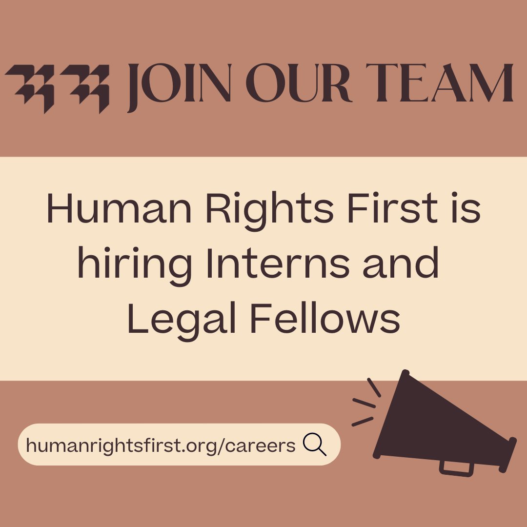 Human Rights First tweet media