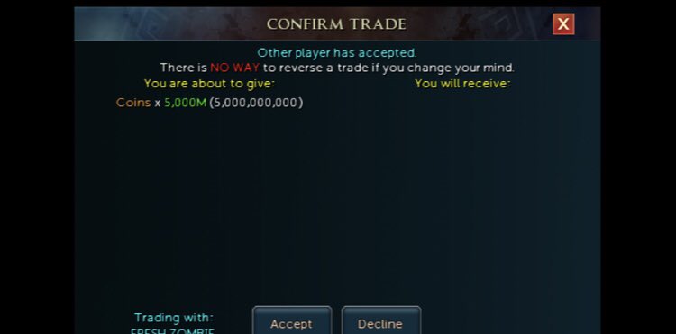 TeslaFTN's tweet photo. Can someone please review this ban. I did not rwt anything from the game. I only lended billions to a friend and got flagged. Thanks. @JagexAyiza @JagexTrident @JagexTyran @JagexGoblin @JagexBlossom @JagexLight
@JagexTrident https://t.co/6SzU4XtoYG
