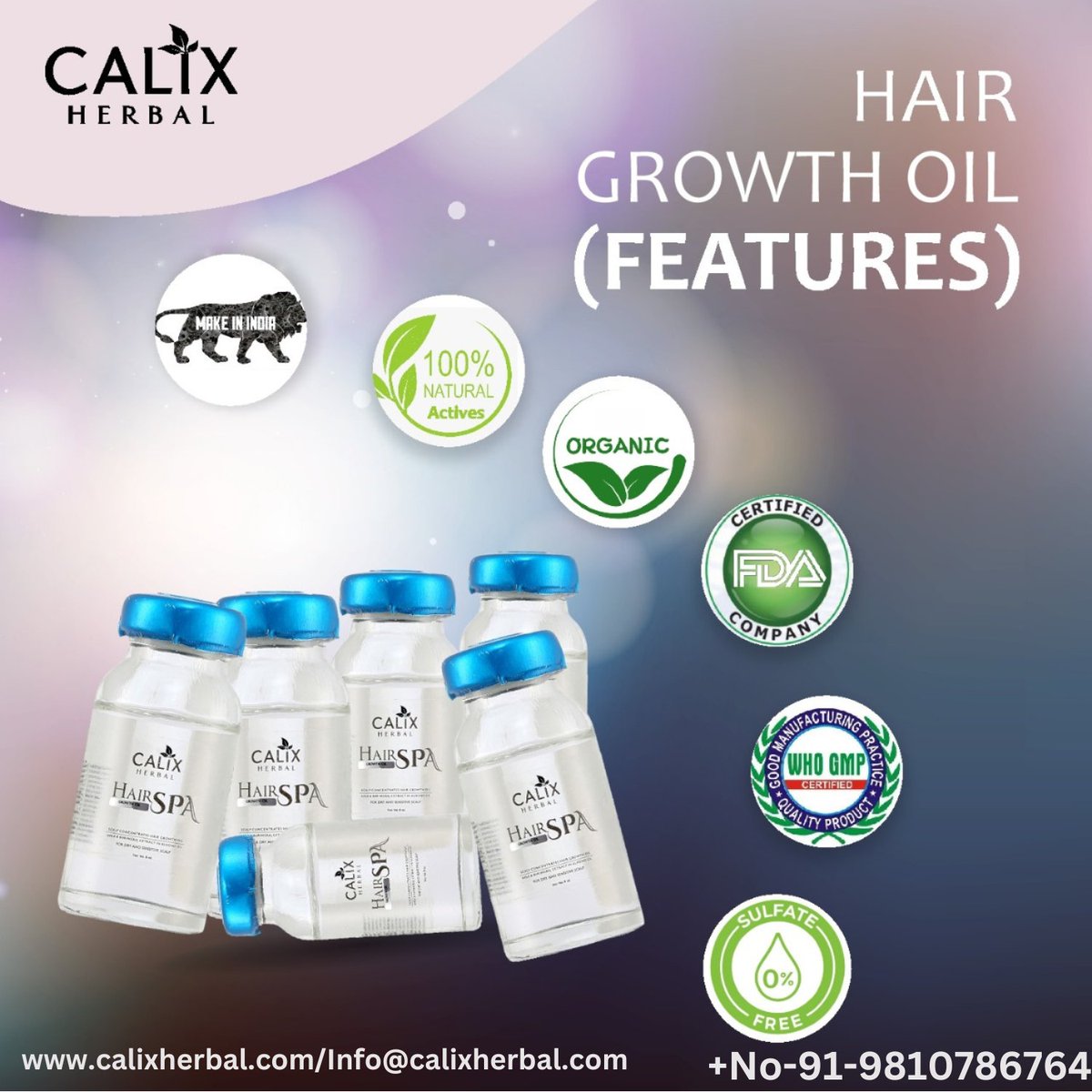 CalixHerbal's tweet photo. 😍UPTO 25 % Discount😍

🤩Calix Herbal🤩 hair growth oil with Hair Spa Conditioner Cream Featurse
1-100% Natural
2- Parabeen Free
3- Sulfate Free

4-Curelty Free
5- GMP-WHO Certificate
6- Made In India
7- FDA-Certified Company
Buy Now : https://t.co/hfOuGrofxv https://t.co/AMoW8WibAb