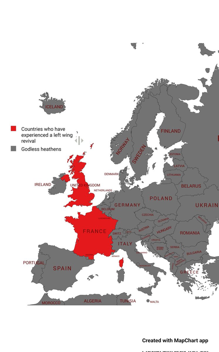 Countries who have experienced a left wing revival.