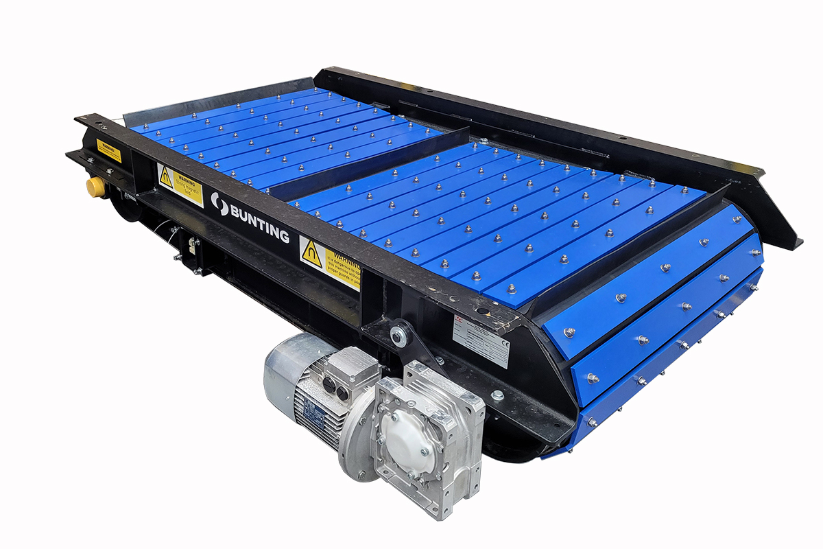 im_mining's tweet photo. In order to reduce wear in Overband Magnet applications from mining to recycling to biomass power plants, Bunting has developed a special lightweight armouring for the rubber belt comprised of HDPE slats | https://t.co/fVKqnsaxEK @Bunting_Newton #magneticseparation https://t.co/1B77LmeNeK