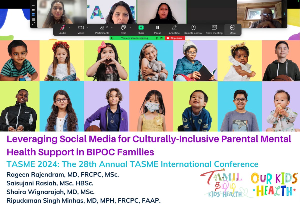 It was a pleasure to share our work through <a href="/Our_KidsHealth/">Our Kids' Health</a> at the 28th annual TASME international conference alongside my colleagues from <a href="/TamilKidsHealt2/">Tamil Kids' Health</a> . Attending this event allowed me to network and hear about the amazing initiatives taken worldwide by the Tamil diaspora!