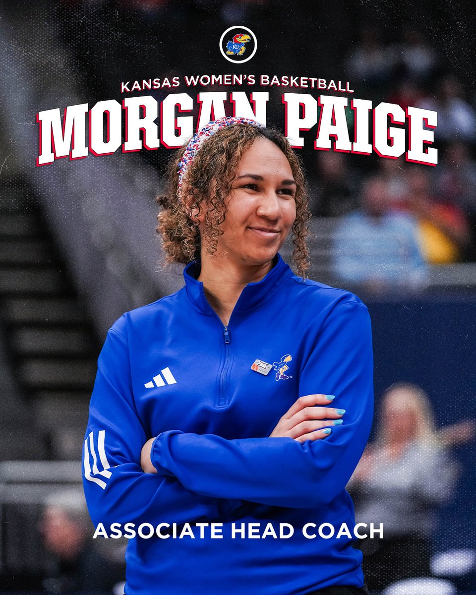 Kansas Women's Basketball (@kuwbball) on Twitter photo π¨ Promoted π¨
Excited to announce that <a href="/MoPaige05/">Morgan Paige</a> has been promoted to Associate Head Coach π
More info β bit.ly/Paige-Promotion π¨ Promoted π¨
Excited to announce that <a href="/MoPaige05/">Morgan Paige</a> has been promoted to Associate Head Coach π
More info β bit.ly/Paige-Promotion