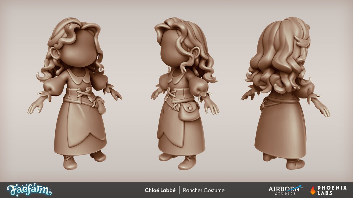 3D work by @munniwunni, Chloé Labbé &amp; Fatos Tahiraj. Concepts provided by the wonderful <a href="/FaeFarm/">Fae Farm✨</a> at Phoenix Labs! Thank yooouuu! 😘 #faefarm #gameart #3dart #3dmodeling 2/2
