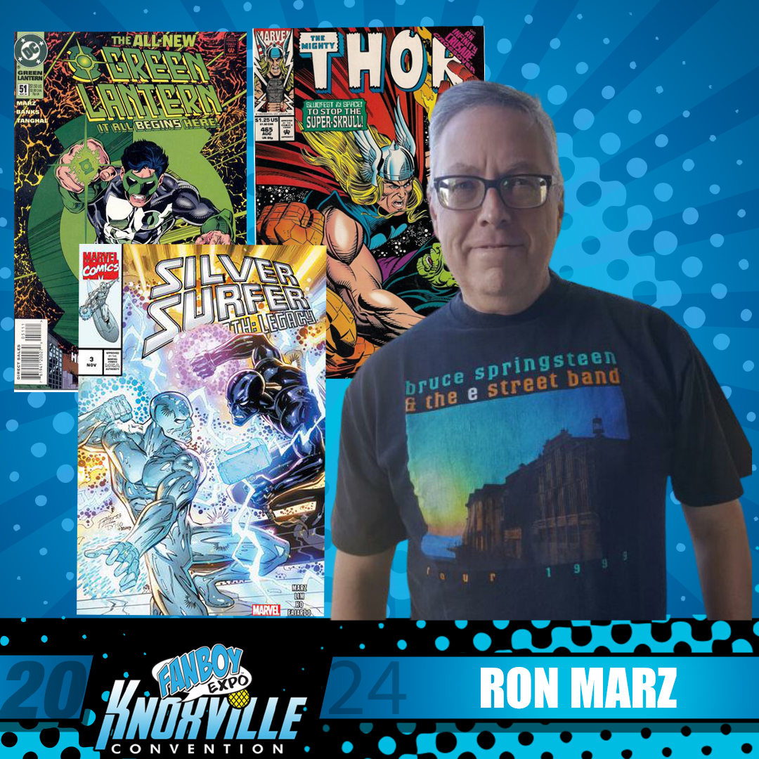 McLauchlin's tweet photo. THIS weekend!
July 12-13-14, @ronmarz is at @FanboyExpo in Knoxville, TN! Get you there! Tix and info: https://t.co/kCyZTpBg7M https://t.co/86mQLEVZ9b