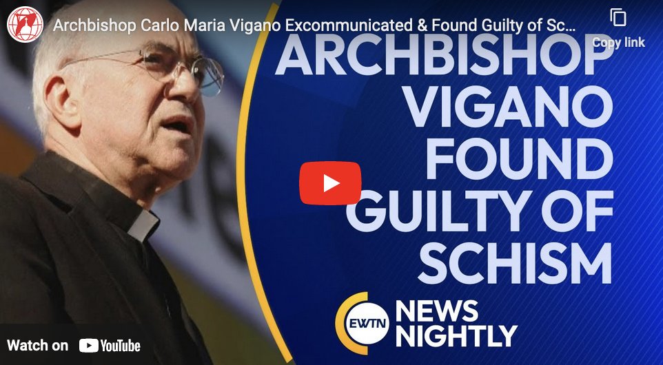 DrMargaretShow's tweet photo. #HospitalProtocols #WEF #midazolam #morphine #Remdesivir #ProtocolKills
The Vatican Accuses Archbishop Carlo Maria Viganò Guilty of "Schism" as He Accuses Hospitals of Murder by Morphine and Midazolam, Pope of Collaborating with the WEF and The Great Reset, by @TheRebelPatient @DrMargaretAran1
Viganò Issues A Warning That "Pope Francis is An Enthusiastic Collaborator in the World Economic Forum's Great Reset"
We had been occasionally following Carlo Maria Vigano, now stripped of his “Archbishop” title for “schism”. Now more so than ever, he appears lit on fire for telling the unwavering truth.
Note that Viganò was not only excommunicated for refusing to recognize either the authority of the Pope or the Second Vatican Council. He was also found guilty of “schism” which is a formal separation from the Church that leaves him unable to perform services or take the Sacraments, including Communion.
Nevertheless, yesterday, he tweeted that he performed mass.
Of course, Viganò got some negative feedback for holding mass after being excommunicated, but received overwhelming support. Many are thinking that he has already received ministerial certification from another religious entity...
https://t.co/NLqwd7gqEy