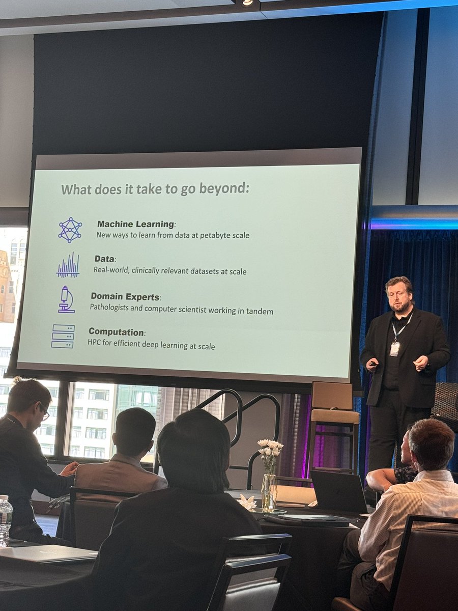 glfceo's tweet image. At @MountSinaiNYC millions of slides (pathology ) has been digitized says @ThomasFuchsAI at the #AISummit at @MayoClinic . Algorithm has been developed to train AI . Paige company has been founded . Extensive work with FDA resulted in approval of the product as a breakthrough…