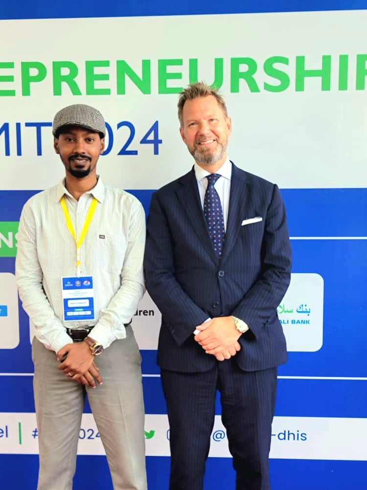 NasserElmi's tweet photo. The Somali Entrepreneurship Summit 2024, #SES2024 in #Mogadishu. 
"A crucial program for the Youth to better  Sustainable Skills" 

©Pic: Abdinasir H.Hassan Africa of Youth Forum International #AYFI, #Somalia Chapter &amp; Amb. Joachim Waern, Embassy of #Sweden🇸🇪 to Somalia 🇸🇴 https://t.co/SxSu998FKP