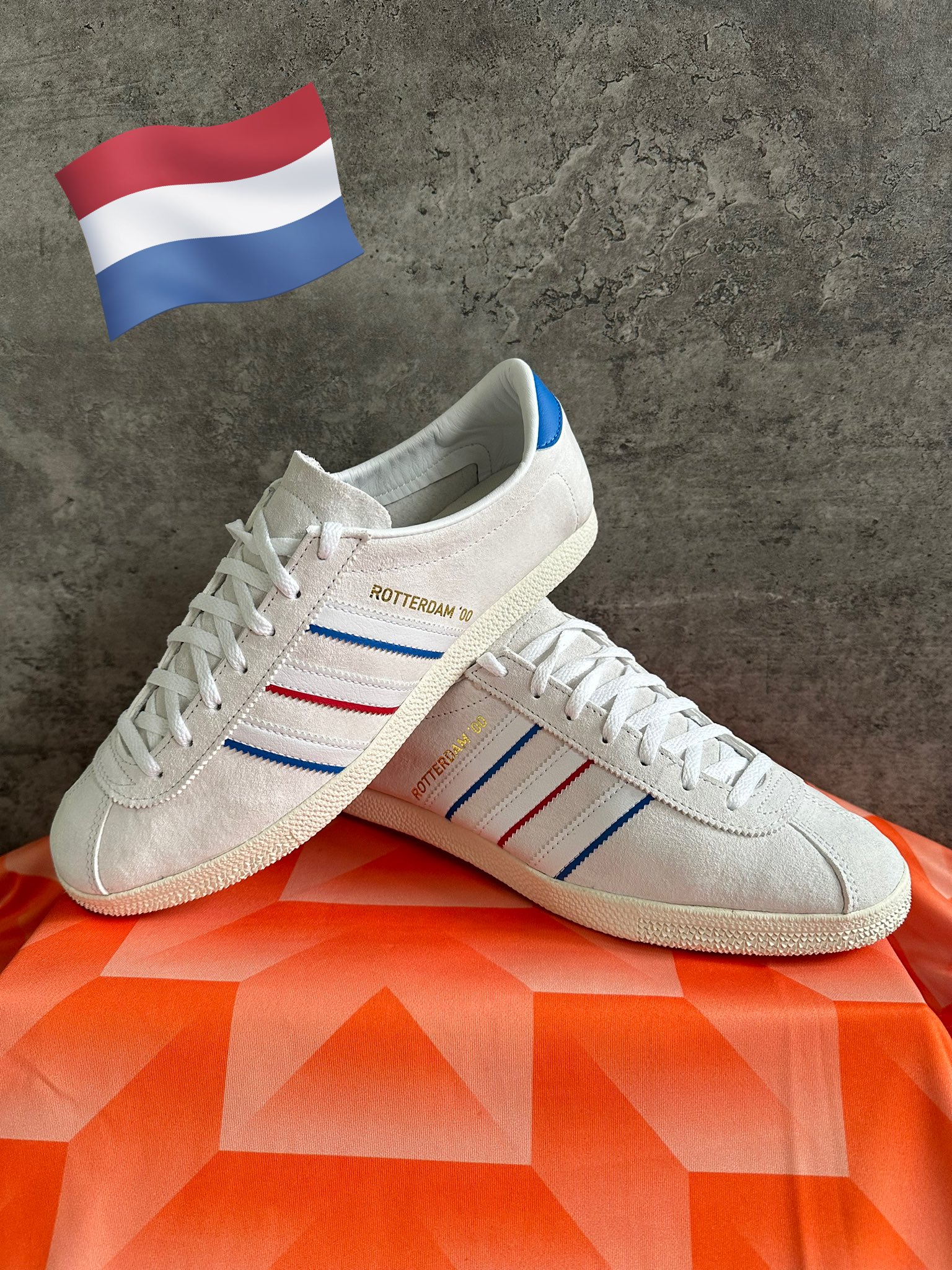 Ian Skillcorn on X adidas Rotterdam 00 inspired by the Euro final between Italy France held in Stadion Feijenoord in 2000 where France came out winners 2 1 by a golden