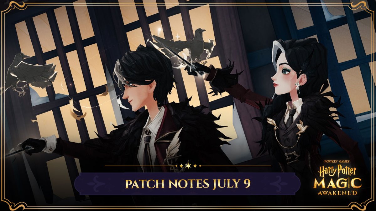 New stories, new enemies, a whole lot more! Check out what is heading to the game following a brief maintenance on July 9th. magicawakened.com/en/news/patch-… #HarryPotter #MagicAwakened