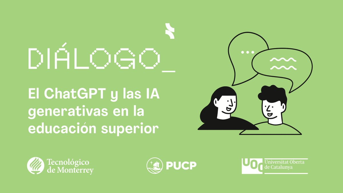 ¿Cómo las IA generativas y el CHAT GPT van a impactar en la educación superior? Descúbrelo en esta esclarecedora discusión que se llevó a cabo entre  expertos del Tec de Monterrey, la UOC y la PUCP:  ow.ly/tT4B50Sx8BB