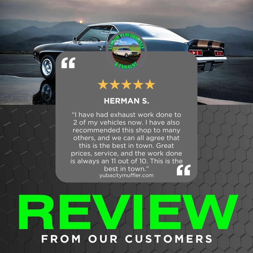 CExhaust95946's tweet image. We love hearing from our satisfied customers! 

Thank you, Herman, for your kind words and for trusting us with your ride!

Ready to upgrade your exhaust system? Contact us today and experience the difference!

#CustomPerformance #CustomerReview #HappyCustomer #ExhaustUpgrade