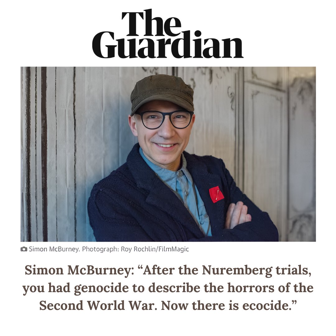 “Stop Ecocide is the movement trying to make #ecocide an international crime”

Actor/ director/ playwright <a href="/SimonMcBurney/">Simon McBurney</a> OBE placed the #ecocidelaw movement in his top cultural highlights for the <a href="/guardian/">The Guardian</a>!

You can read the full piece HERE: theguardian.com/stage/article/…

#StopEcocide