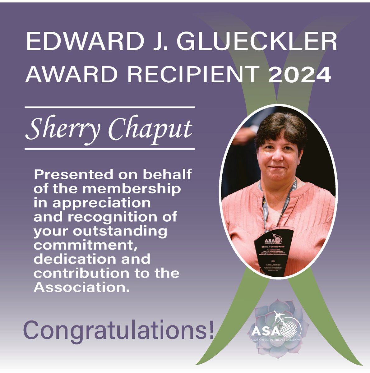 #Congratulations to Sherry Chaput of #AvionTraceGroupLLC who was recognized for “Outstanding Commitment to Aviation Parts Distribution!” #Inspiration #Leadership ow.ly/ePAv50Sx9uC